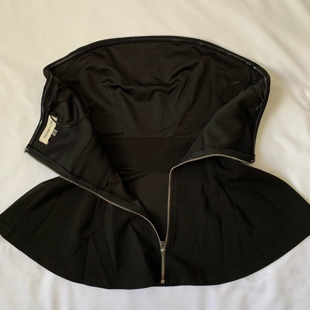 Sugar + Lips ✖️ Peplum style Tube Top XS - Picture 4 of 6